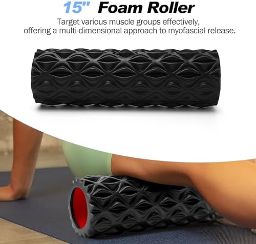 5 in 1 Foam Roller Set High Density Patented Foam Roller for Exercise - Image 2