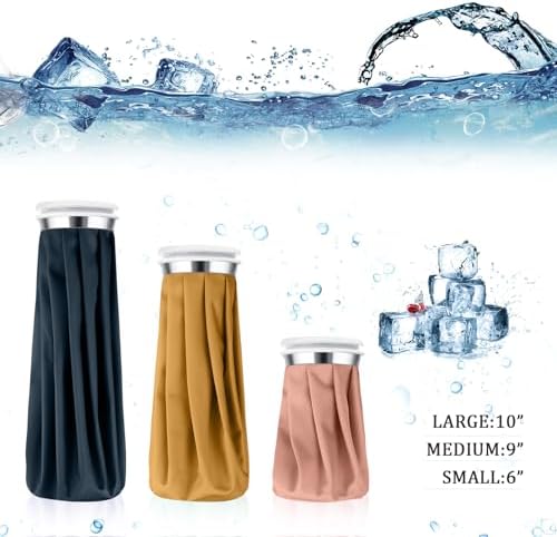 Shihanee 3 Pcs Ice Bags for Injuries Reuse, Multicolor, Morandi Style - Image 2