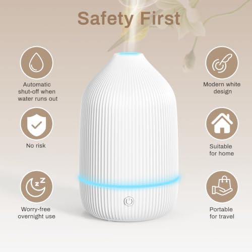 Essential Oil Diffuser, 100ml Aromatherapy Diffuser, White - Image 4