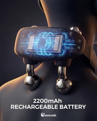 Upgraded Neck Massager for Pain Relief Deep Tissue, Cordless Neck and Shoulder Massager with Heat, 5 Modes Deep Tissue Kneading, Portable Shiatsu Massager for Back Leg Muscles, Home Office Travel Use - Image 6