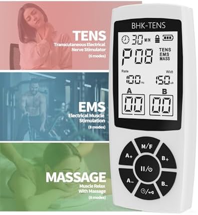 EMS Muscle Stimulator for Pain Relief Therapy, Electronic EMS TENS Unit Machine for Shoulder Pain Relief, Tens Massager for Neck Pain Relief, Sciatica Pain Relief - Image 5