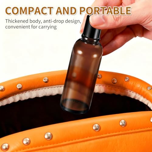 5ML Roller Bottles for Essential Oil, 4 Pack Empty Amber Glass Roller Bottle for Perfume Oil, Roll on Bottles with Stainless Steel Roller Balls, Opener, Funnel and Dropper for Aromatherapy, Massage - Image 6