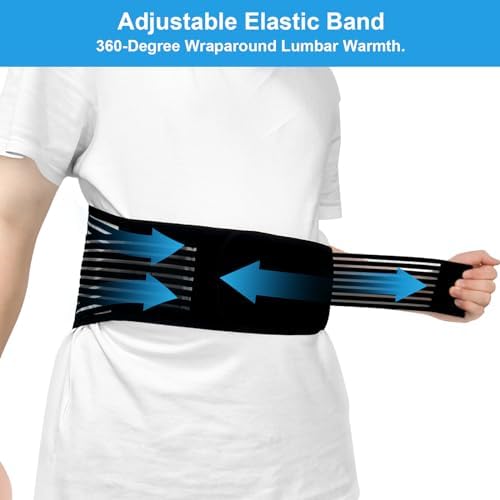 Back Support with Magnet, Tourmaline Back Brace for Lower Pain Relief,Magnetic Back Support Belt for Men & Women, Self Heating & Soothing Lumbar Support Belt For Herniated Disc and Sciatic - Image 2