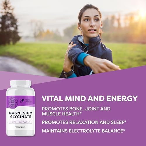 VIMERGY Magnesium Glycinate Supplement, Vegan, 300 Capsules, 150 Servings - Image 2