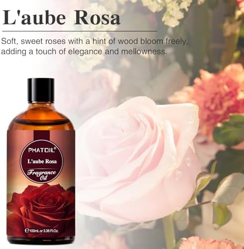 PHATOIL L'aube Rosa Fragrance Oil for Diffuser Aromatherapy 3.38FL.OZ - Image 2