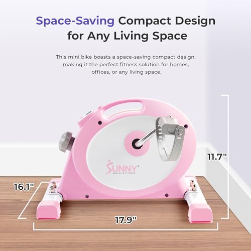 Sunny Health & Fitness Smart Mini Cycle, Under Desk Pedal Arm/Leg Exerciser - Image 3