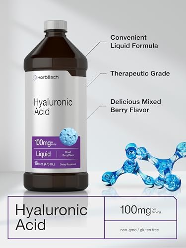 Horbäach Liquid Hyaluronic Acid Supplement | 100 mg | 16 oz - Image 4