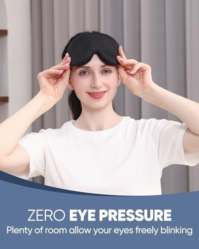 MZOO Luxury Sleep Mask for Women Men Patented Light Blocking Design - Image 2
