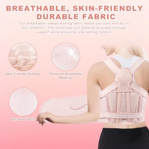 Back Brace Posture Corrector for Women and Men, Back Shoulder Support Belt - Image 4