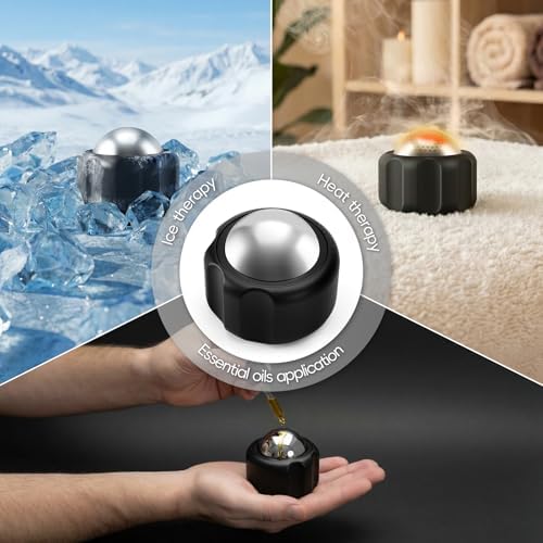 Cold Massage Roller Ball Ice Roller for Muscle Recovery-Black - Image 5