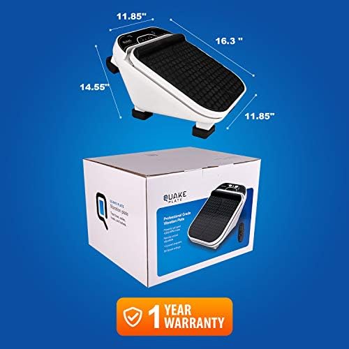 Foot Massager for Neuropathy Pain & Circulation by Quake Plate High RPM Oscillating Deep Tissue Foot & Calf Massager for Plantar Fasciitis Pain Relief, 30 Speed Vibrate with Gen 2 RF Remote - Image 5