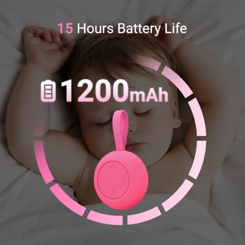 Portable Baby Sound Machine & Essentials for Babies & Kids-Rose - Image 3
