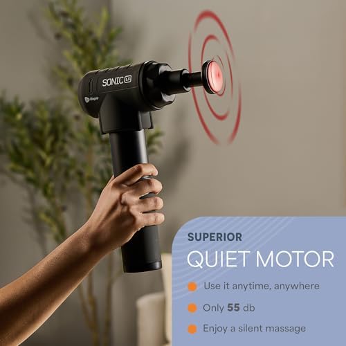 LifePro Sonic LX Percussion Massage Gun Deep Tissue with Heat & 10 Heads - Image 5