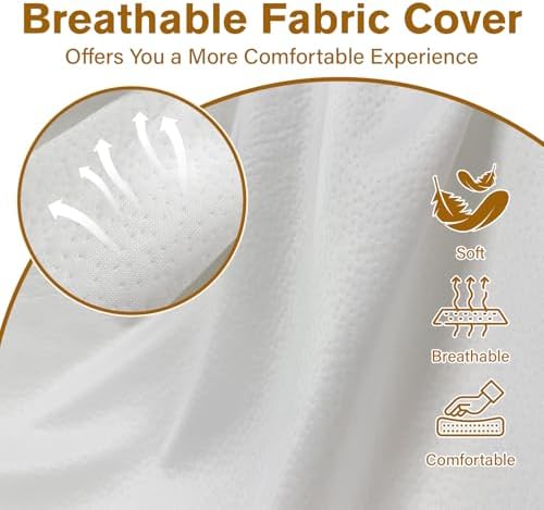 Massage Bed Topper 73x29x2 Inch Lash Bed Foam Topper with Removable Cover and Elastic Bands Non-Slip Massage Table Pad for Spa Lash Extensions Salon - Image 6