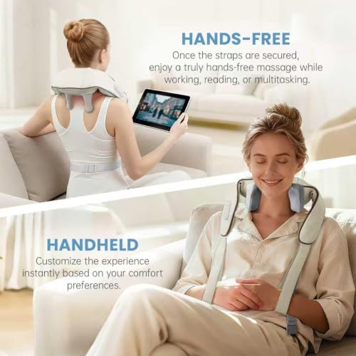 Wireless Neck and Shoulder Massager with Heat-6D Shiatsu Deep Tissue - Image 6