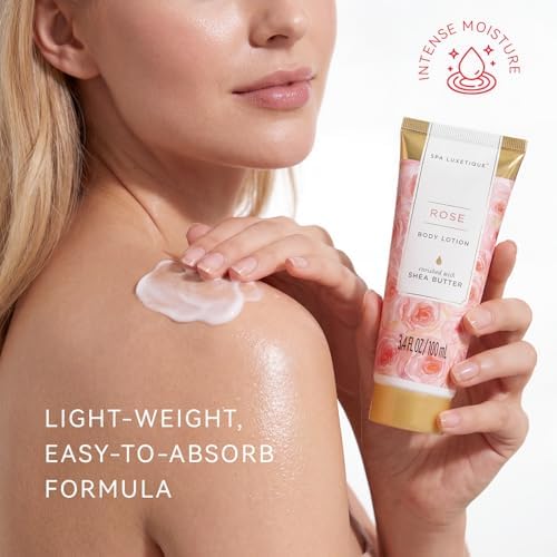 spa luxetique Gift Set For Women, Bath Sets for Women Gift, 8 Pcs Rose Spa Basket Includes Bubble Bath, Shower Gel, Body Lotion, Mom Birthday Gifts, Mother‘s Day Gifts for Her - Image 5