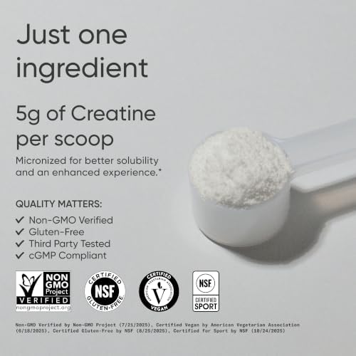 Sports Research® Creatine Monohydrate Powder w/Creapure®, 90 Servings - Image 2