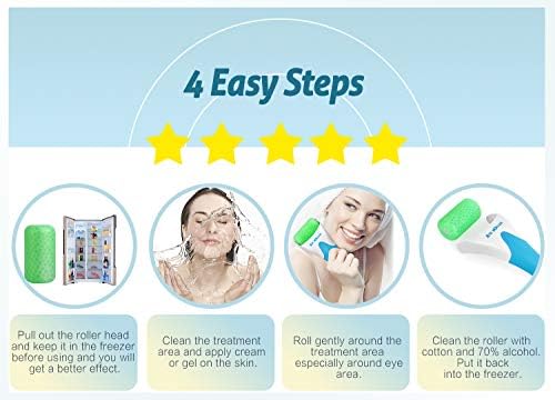 ESARORA Ice Roller for Face & Eye, Puffiness, Migraine, Pain Relief and Minor Injury, Skin Care Products - Image 6
