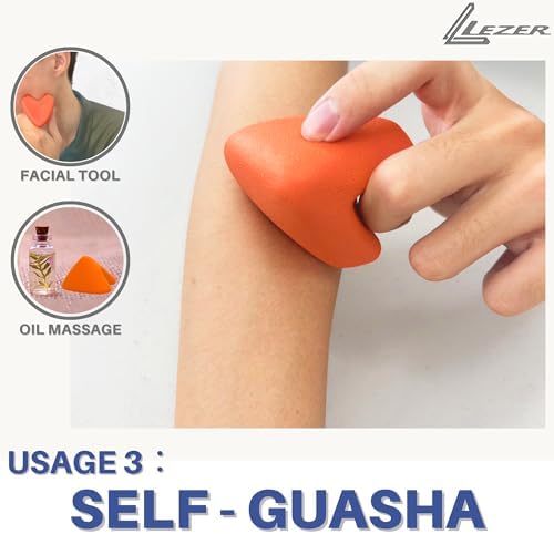 LEZER Large Trigger Massage Point, Manual Massage Ball, Muscle Knot Release Tool, Deep Tissue Relief, Hip Flexor Iliacus Back Psoas Hand Foot Myofascial Physical Therapy, 3.5 inｘ3 in, Orange - Image 6