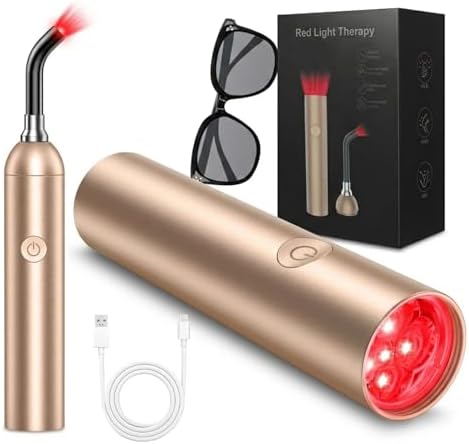 Red Light Therapy and Near Infrared Light Therapy Wand for Face Body Joints by DUGSDG