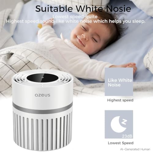 AZEUS air purifier, gets rid of pet smells, great for bedrooms and home use - Image 4