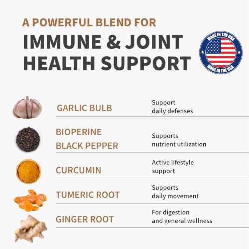 MEDCHOICE 4-in-1 Turmeric Joint Support with Garlic & BioPerine, 120ct - Image 3