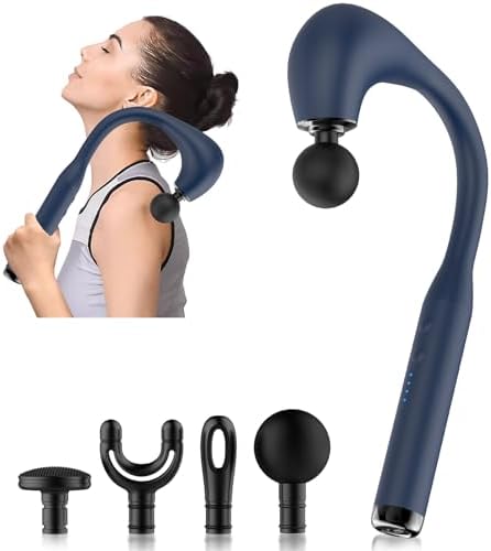 Fronnor Massage Gun Deep Tissue with Extended Handle Revolutionary U-Shaped Back Massager by Fronnor