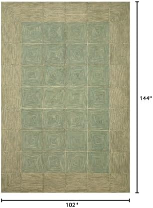 Loloi Chris Loves Julia Francis Green/Natural 8'-6" x 12' Area Rug - Image 2