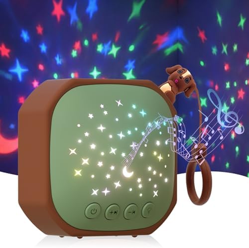 Baby White Noise Sound Machine Sleep Soother with Portable Star Projector by Junificent