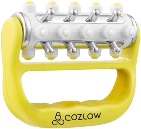 MyoRelease Lymphatic Drainage Massager - Yellow - Handheld Massage Roller by Cozlow