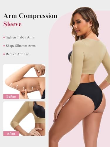 JOYSHAPER Upper Arm Shaper for Women Posture Corrector Compression Sleeve - Image 2