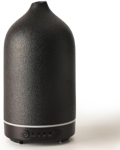 Diffuserlove Ceramic Essential Oil Diffuser Aromatherapy Diffusers for Home Bedroom Air Stone Diffuser Black Base by Diffuserlove