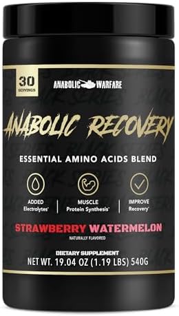 Anabolic Recovery, Essential Amino Acids, Post Workout Recovery, Premium Hydration, Build Muscle* (Strawberry Watermelon, 30 Servings) by AnabolicWarfare