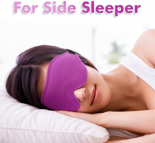 Sleep Mask for Men and Women, Lash Extensions 3D Eye Mask, Purple - Image 2