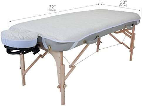 EarthLite Massage Table Fleece Pad – 1/2" Thick Woolly Fitted Fleece Pad - Image 5