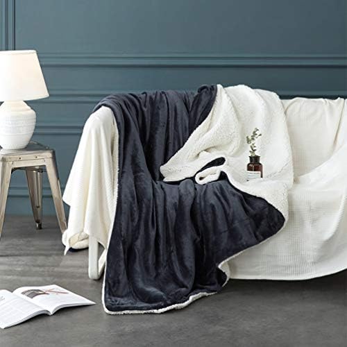 LBRO2M Sherpa Fleece Bed Blanket Super Soft Plush Warm Throw Twin 65"X90" - Image 3