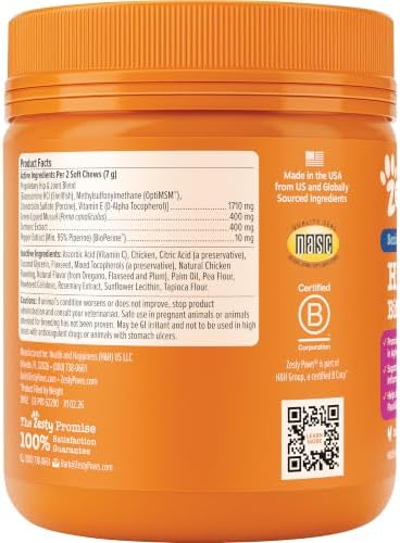 Zesty Paws Glucosamine for Dogs - Senior Dog Joint Supplement, Chicken 90ct - Image 3