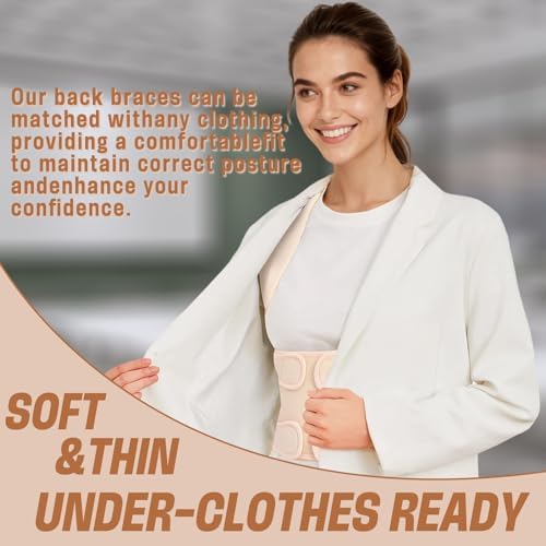 Back Brace & Posture Corrector for Women, Adjustable Back Support - Image 6