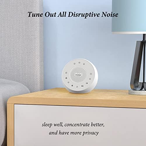 HOUSBAY Glows Sound Machine White Noise for Sleep, Colored Night Light - Image 2