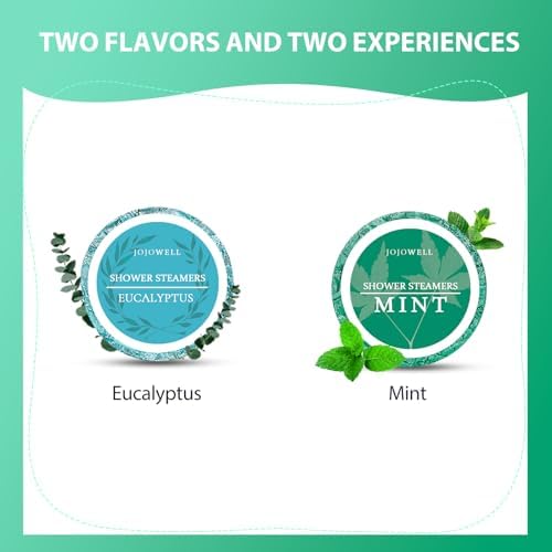 Eucalyptus & Mint Shower Steamers Aromatherapy with Essential Oils - 12 Pack Gifts for Women Men, Eucalyptus for Shower, Nasal Relief Birthday Christmas Stocking Stuffers for Women Men - Image 3