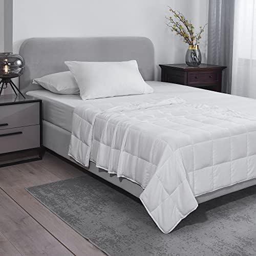 L'AGRATY Weighted Blanket - 60"x80" 20lbs Cooling Breathable Heavy Blanket Microfiber Material with Glass Beads for Adult All-Season Summer Fall Winter Soft Thick Comfort - Image 2