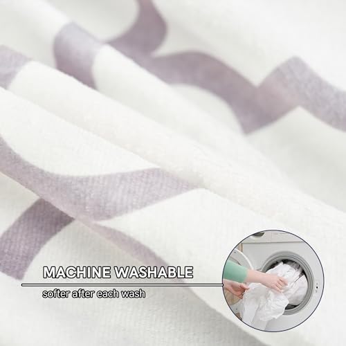 YnM Fuzzy Duvet Cover for Weighted Blankets (Lattice Scroll 80''x87'') - Image 5