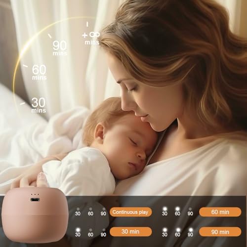 Portable Baby Sound Machine & Essentials for Babies & Kids - Peach - Image 5