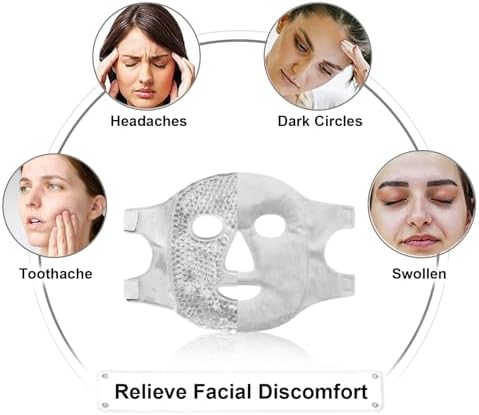 Cold Face Eye Masks Ice Face Mask Hot Cold Compress - Image 2