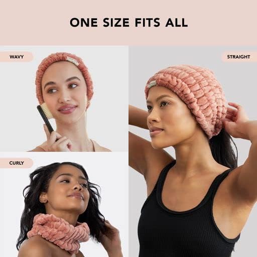 Kitsch Spa Headband for Women - Face Wash Headband - Dusty Rose, 1pc - Image 5