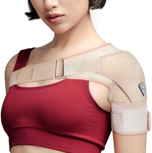 FIGHTECH Rotator Cuff Shoulder Brace for Women and Men - 2 Sizes - Shoulder Support - Pain Relief - Nude - Small (Chest 29-35" Bicep 9-12") by FIGHTECH