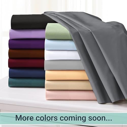 ZPECC Bulk Flat Sheets Only Queen Size 6 Pack, Easy Sort Top Bed Sheet by Color-Coded Label, Soft Durable Brushed Microfiber Fabric Hotel Airb&bs Essentials for Hosts, 90"x102", Burgundy - Image 6
