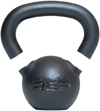 REP Fitness Kettlebell Set and Singles, 4kg to 24kg, 9lb to 53lb Weight Range, Cast Iron, Strength Exercise Training, Home Gym, Power Workout Equipment, Free Weights, Dumbbell Alternative by RepFitness