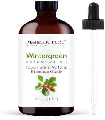Majestic Pure Wintergreen Essential Oil for Diffuser - 4 Fl Oz by BeautyandPersonalCare