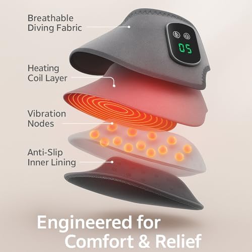 2026 New Upgranded Foot Revive Massager for Neuropathy, Portable Triple Method Heated Ankle Wrap with Extension Strap, 3 Vibration Modes, 5 Heat Levels for Foot Relaxation (1 pcs) - Image 5